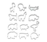 Cracker Cutter Shapes, acciaio fondente Cutter, 9.06 x 7.48 Inches Nonstick Baking Mold Set, Soft Dough Pastry Molds, Ideal for Chocolate Bread Muffins Desserts Making