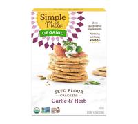 Cracker Di Farina Di Semi Biologici All'Aglio E Alle Erbe 4,25 Oz