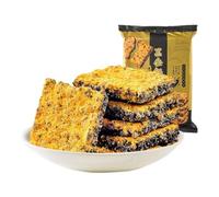 Cracker di riso Black Gold da 240 g, uno spuntino unico con un ricco aroma di tuorlo d'uovo e una consistenza croccante.(2pcs)