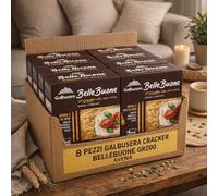 Cracker Integrali Croccanti con Avena e Mix di Semi di Girasole Papavero e Zucca 200 g Confezione Multipla da 8 Pezzi Snack Salato per Aperitivo e Pasti Leggeri