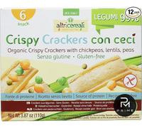 Crackers ai ceci Probios Crispy senza glutine biologici 12x110g