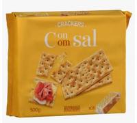 Crackers con Sal, 500g. Pack de 3
