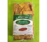 CRACKERS DI LENTICCHIE ROSSE 300 GR - 100% FARINA DI LENTICCHIE ROSSE - FONTE DI PROTEINE