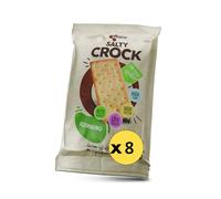 Crackers Proteici 8 Snack Salati Monoporzione Da 45g Gusto Rosmarino EatPro 30% Proteine, 10% Carboidrati, Keto Diet Snack Proteici Cibo Proteico, Crackers Salati E Croccanti