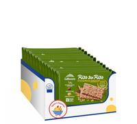 Crackers Riso Integrale 380g Riso su Riso Croccanti e Leggeri Snack Salutare Variazioni 4/8/12 Confezioni (12 PEZZI)