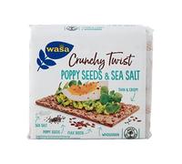 Crackers Wasa Cracker Crunchy Twist Poppy Seeds & Sea Salt 3 x 245 g