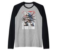 Cracking Cyber Crime Cybersecurity IT Tech Cyber Security Maglia con Maniche Raglan
