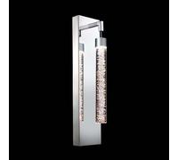 CRACKLE applique a parete Cromo 1 luce, Led 4.8W, 4000K, LM 408, L42.5 x P10 x H10.3 cm