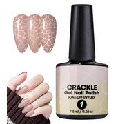 Crackle Gel Nail Polish, 4 Colors Cracked Nail Polish Stylish Nail Varnish Nails Art Kit, Fashionable Pattern,UV Polish Glue,Not Easy To Fade,Apply Evenly And Easily,Gorgeous Crack Effect
