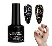 Crackle Nail - 7ml Nail Lacquer, Fast Drying Fingernail Decoration with Stunning Crackle Effect, Long Lasting Shine, Ideal for Salon Home Holiday Prom Dating Manicure