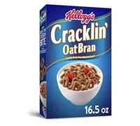 Cracklin' Oat Bran Cold Breakfast Cereal, High Fiber Cereal, 8 Vitamins and Minerals, Original, 16.5oz Box (1 Box)