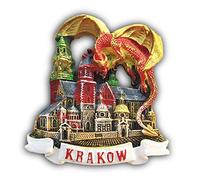 Cracovia Polonia 3D Drago Rosso Frigorifero Magnete Turistico Souvenirs Adesivi,Casa & Cucina Decorazione Polonia Frigorifero Magnetico Dalla Cina