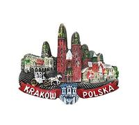 Cracovia Polonia Magnete da frigorifero 3D regalo souvenir decorazione casa e cucina adesivo magnetico Cracovia Polonia frigorifero magnete collezione