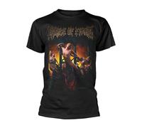 CRADLE OF FILTH - CRAWLING KING CHAOS (ALL EXISTENCE) BLACK T-Shirt, Front & Bac