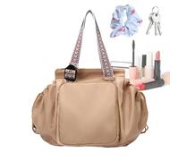 Cradle Tote Borsa a tracolla con manici, zaino da palestra multi-scomparto, per insegnanti, studenti, infermieri, sorelle, amici, cachi, Refer to description