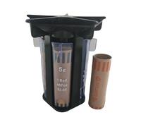 Craetive Coin Organizer - Coin Sorting and Counting Machine with Roll Wrappers, Practical Coinz Change Tool for Piggy Banks, Cash Jars, and Personal Finance, Ideal for Home, Office, Shops, Classroom