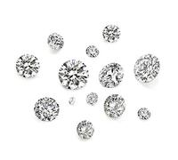 Crafans 50Ps Cabochon di cristallo di zirconia cubica trasparente sfaccettato cabochon abbellimento sciolto CZ strass 5Size cristallo diamante sfuso per fai da te decorazione unghie arte orecchini
