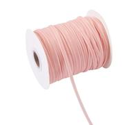 Crafans Nastro in velluto rosa da 46 metri, lato singolo, 3 mm, per fai da te, confezioni regalo, girocollo, fascia per capelli, rosa