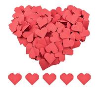CRAFFANCY 100 Cuori di Carta Origami Rossi, a Doppia Faccia, Cuore d'Amore Fatto a Mano Piegato in Carta per Decorazioni domestiche