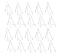 CRAFFANCY Mini Plastica Espositore Cavalletto, 20 Pz Bianco Da Tavolo Arte Cavalletto Pittura Cavalletti per Foto Dipinti Carte Inviti Menu Display