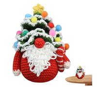 Crafoglio di Natale per adulti, kit all'uncinetto per principianti adulti tutorial passo-passo imparano a uncinetto kit di maglieria fai-da-te per i regali di Natale 1, set