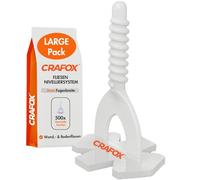 CRAFOX® Accessori Distanziatori per Piastrelle | 500x Distanziatori Clips 3mm | Set di Livellamento Piastrelle | Livellatore Pavimento | Livellatori per Piastrelle | Per una Posa Perfetta e Precisa
