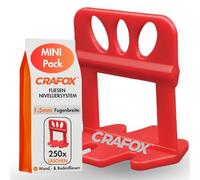 CRAFOX Linguette 1,5 mm - 250 pezzi - punto di rottura preciso - distanziatori piastrelle - accessori per sistema di livellamento piastrelle