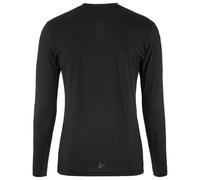 Craft Uomo ADV Essence LS Tee 2 Black - Maglia Funzionale Traspirante a Maniche Lunghe XL con Zone a Rete - Maglia da Allenamento in Poliestere Riciclato per Fitness e attività all'aperto