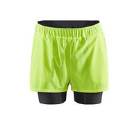Craft Advance Essence - Pantaloncini Elasticizzati da Uomo, 2 in 1, Flumino, Taglia S