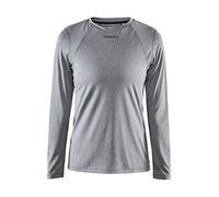 Craft Advanced Essence - Maglie a Maniche Lunghe, da Donna, Taglia L, Colore: Grigio Melange
