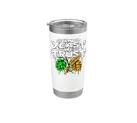 Craft Beer Homebrewer In Yeast We Trust Bicchiere termico in acciaio inox doppia parete
