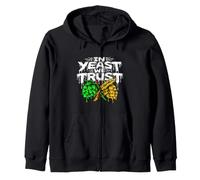 Craft Beer Homebrewer in Yeast We Trust Felpa con Cappuccio