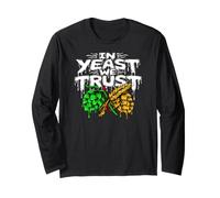Craft Beer Homebrewer in Yeast We Trust Maglia a Manica