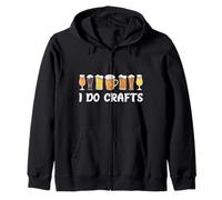 Craft Beer Vintage I Do Crafts Home Brew Drinking Beer Lover Felpa con Cappuccio