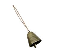 Craft Bells - Vintage Metal Hanging Bells | Tiny Decorative Chime Set Rustic Finish Multipurpose DIY Accent Ornament for Christmas Tree, Wedding, Garden, Porch, Wind or Chime Crafts