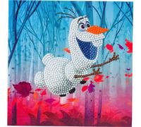 Craft Buddy Crystal Art CCK-DNY801 Floating Olaf, 18x18cm Crystal Art Card Olaf