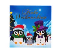 Craft Buddy Fai da Te Cristallo Natale Scheda Kit ~ Fare Tu Proprio Gemma Carte