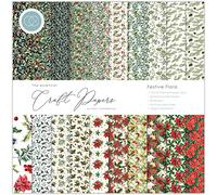 Craft Consortium Double-Sided Paper Pad 12"X12" 30/Pkg-Festive Flora -CCPAD011