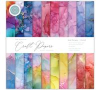 Craft Consortium Double-Sided Paper Pad 8"X8" 30/Pkg-Ink Drops Vivid, 20 Designs
