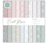 Craft Consortium Double-Sided Paper Pad Cartoncino 6''X6'' 40Pkg-Baroque, 20 Designs -CPAD020B
