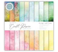 CRAFT CONSORTIUM LTD Artigianato con PAPRPAD 6" LT, Grunge-Light Tones, 20 Disegni, taglia unica, unità