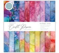 Craft Consortium - The Essential Craft Papers - 6x6 - Gocce d'inchiostro - Vivid