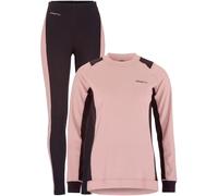 Craft - Completo intimo termico - Core Dry Baselayer Set W Charm Dk Plum per Donne - Taglia L - Rosa Rosa L