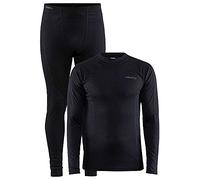 Craft - Intimo termico - Core Warm Baselayer Set M Black per Uomo - Nero Nero S