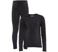 Craft CORE WARM BASELAYER SET KINDER Leggins termici 86 Nero