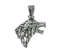 Craft County Perline assortite a forma di lupo, drago, teschio, disponibili in argento, oro, oro rosa, canna di fucile, singole a 20 confezioni, ideali per perline, bracciali, confezione da 10