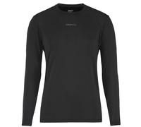 Craft Uomo ADV Essence LS Tee 2 Black - Maglia Funzionale a Maniche Lunghe Traspirante L con Zone a Rete - Maglia da Allenamento in Poliestere Riciclato per Fitness e attività all'aperto