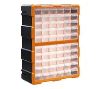 Craft Drawer Cabinet - Cassettiera organizer per cassetti da officina, con 60 scomparti, contenitore modulare impilabile per viti, perline, strumenti di trucco, studio domestico o garage