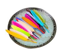 Craft Feathers | 50pcs Colorful Feathers Crafts- DIY For Art Crafts, Jewelry Making, Home Party Decorations, casuale Color craftsAre Made Of High-quality Natural Geese Material, Safe
