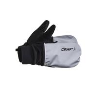 Craft - Guanti da ciclismo in Softshells - Hybrid Weather Glove Silver/Black in Silicone - Taglia XL - Grigio